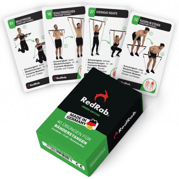 red-rab-trainingskarten-fitness-karten-fitnesskarten-fitness-stange-set-widerstandsband-stange-krafttraining-fitnessband-stange-resistance-bands-workout-bar